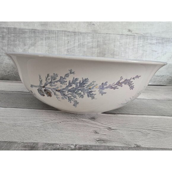 Pfaltzgraff Winter Frost Large Ceramic Serving Mixing Bowl With Floral Design - Picture 2 of 8